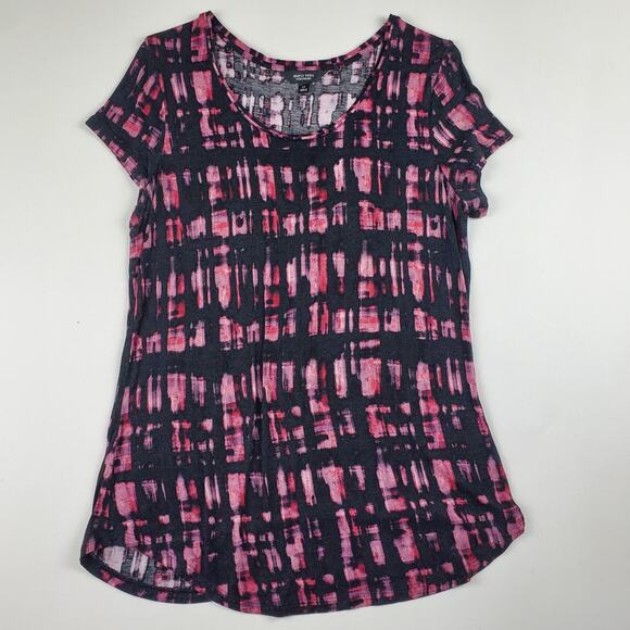 Simply Vera Wang Round Hem Core Tee Short Sleeve Crewneck T-Shirt Top M - Picture 1 of 5